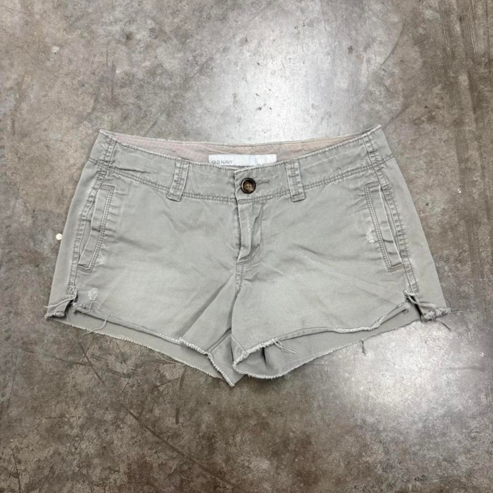 Old Navy Light Green Y2K Low Rise Mini Shorts Size‎ 0